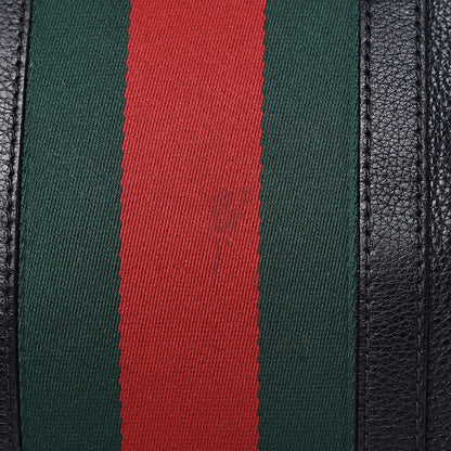 Gucci Calfskin Vintage Web Medium Boston Black 12 of 19