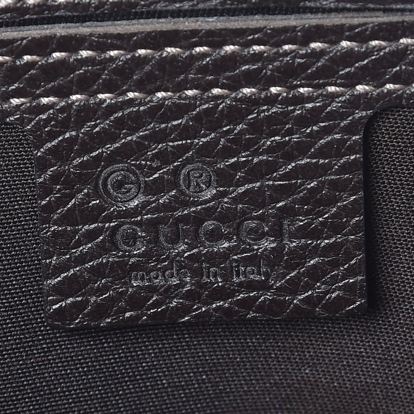 Crystal Monogram Medium Abbey Tote Brown