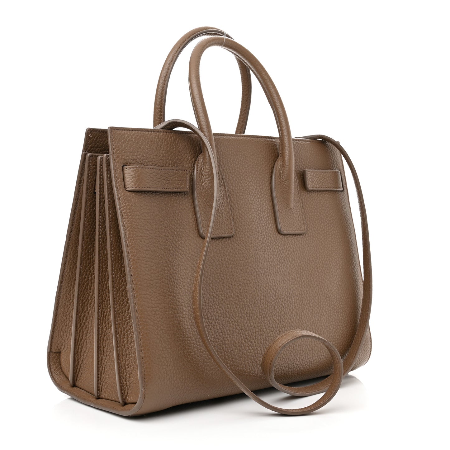 Grained Calfskin Baby Sac De Jour Taupe