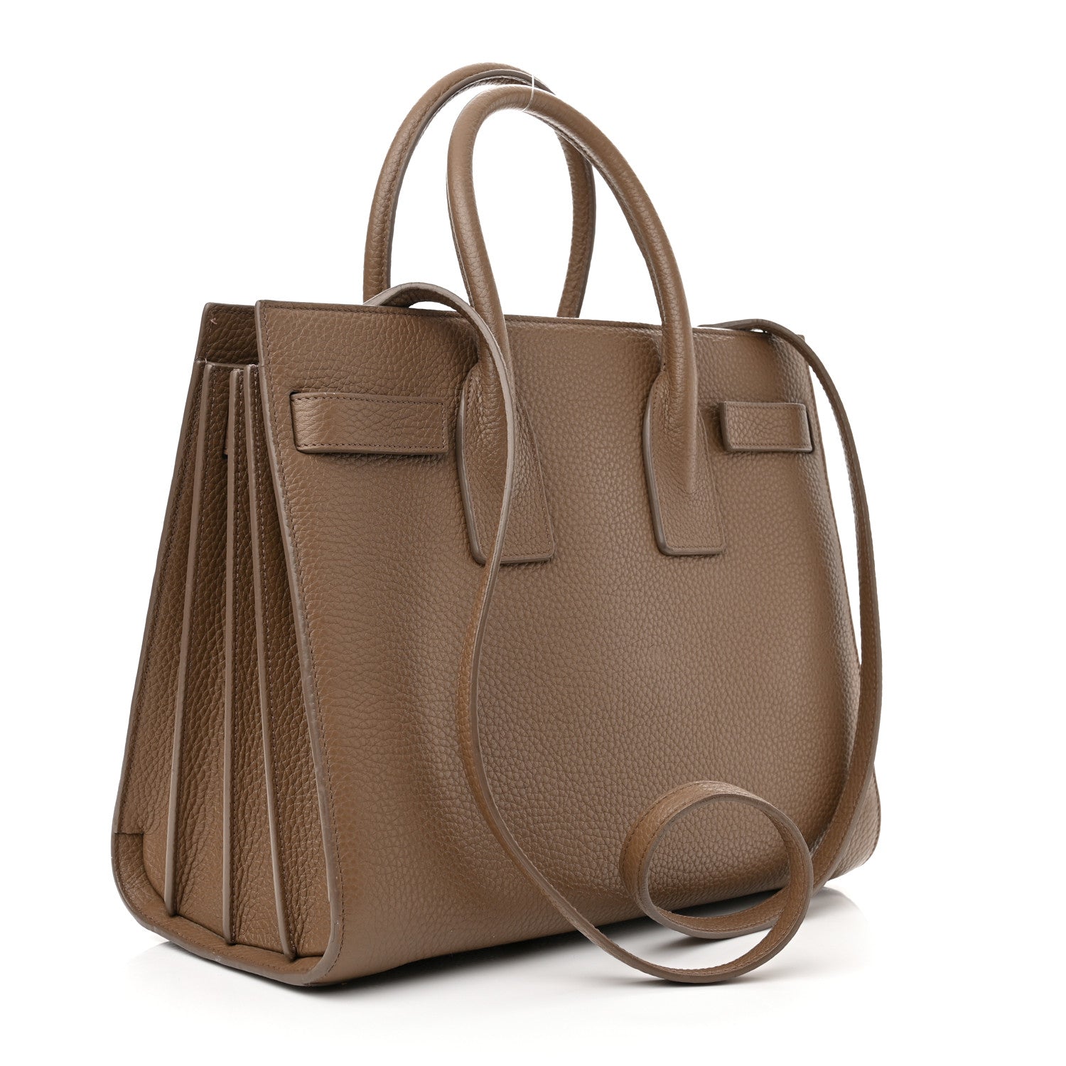 Saint Laurent Grained Calfskin Baby Sac De Jour Taupe 3 of 14