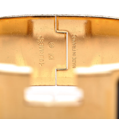 Hermes Enamel Wide Clic Clac H Bracelet PM Black 4 of 8