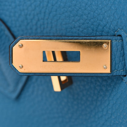 Hermes Togo Birkin 30 Bleu De Galice 25 of 43