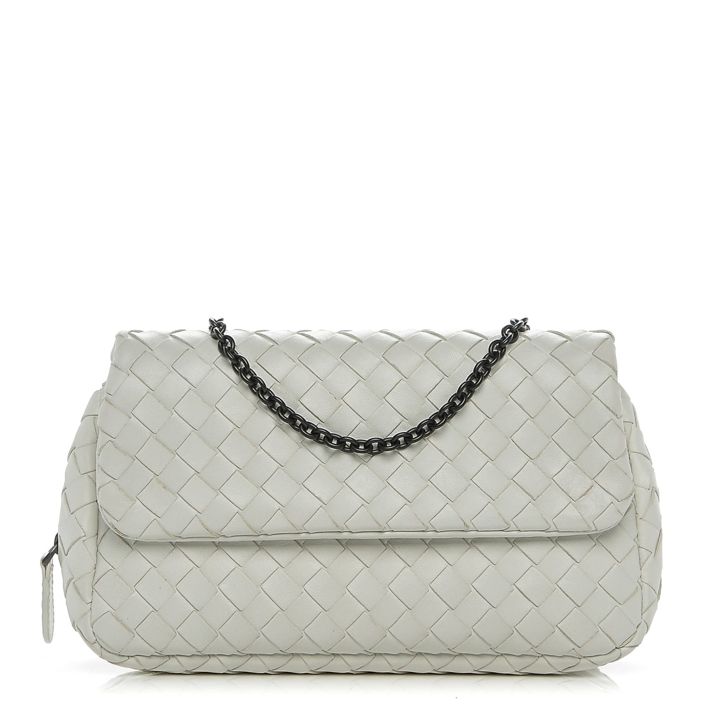 Nappa Intrecciato Mini Messenger Bag White