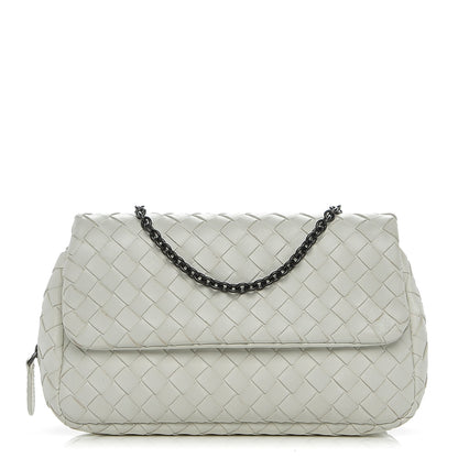 Bottega Veneta Nappa Intrecciato Mini Messenger Bag White 1 of 7