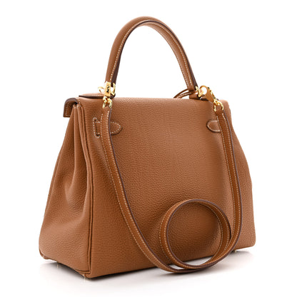 Hermes Togo Kelly Retourne 28 Gold 3 of 11