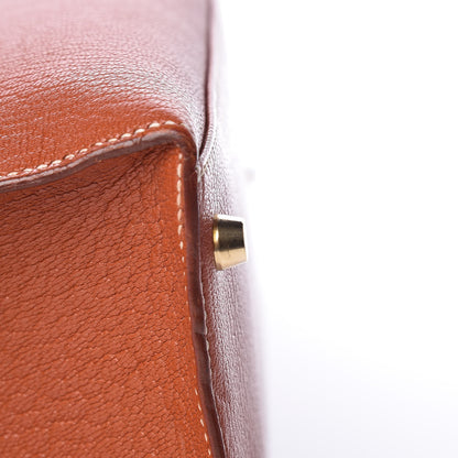 Hermes Chevre De Coromandel Kelly Sellier 32 Brique 7 of 36