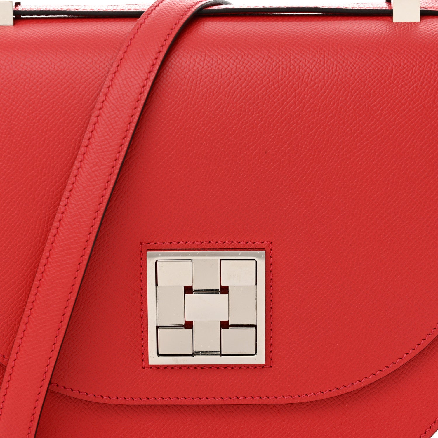 Hermes Epsom Mosaique Au 24-21 Rouge de Coeur 8 of 13