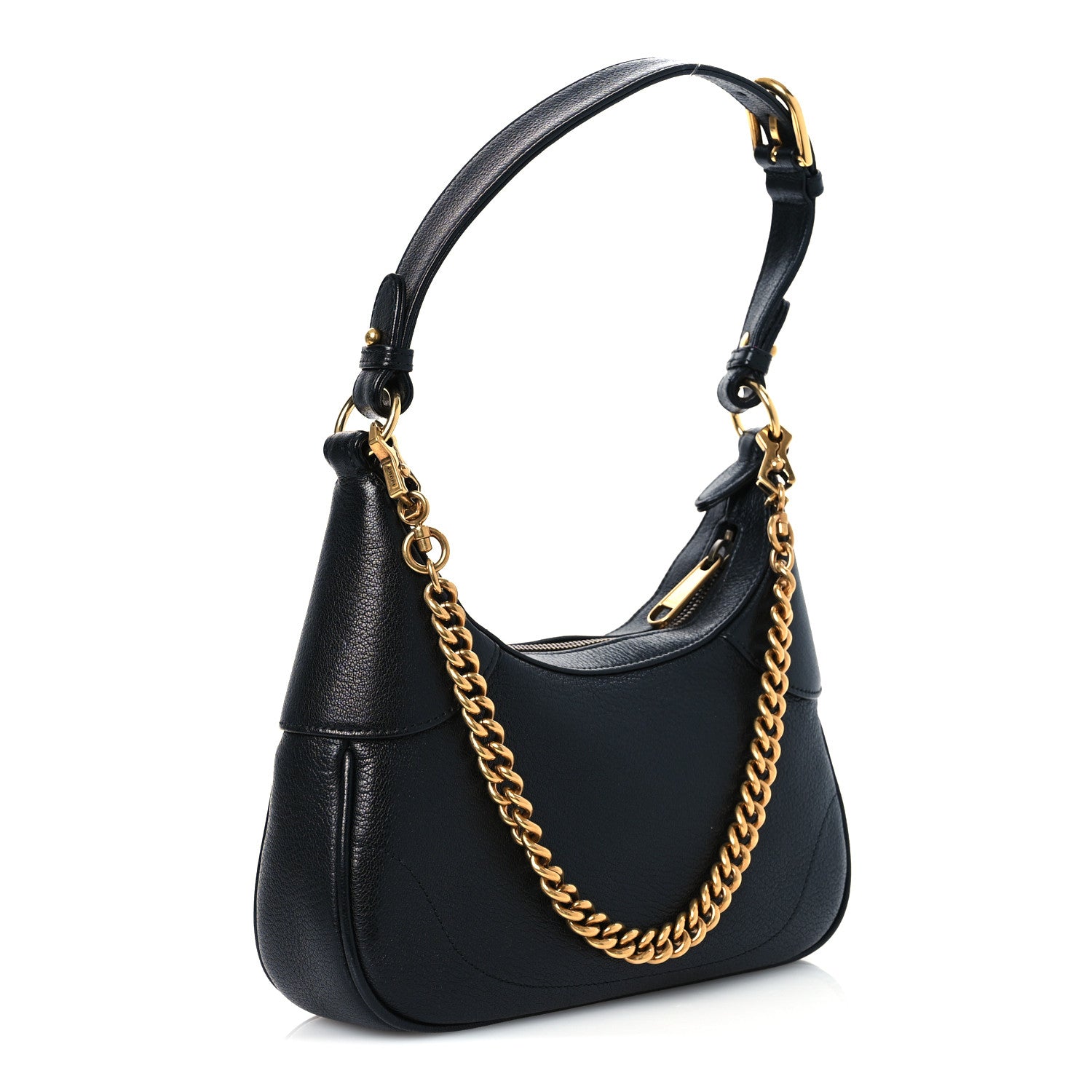 Gucci Goatskin Small Aphrodite Shoulder Bag Black 3 of 11