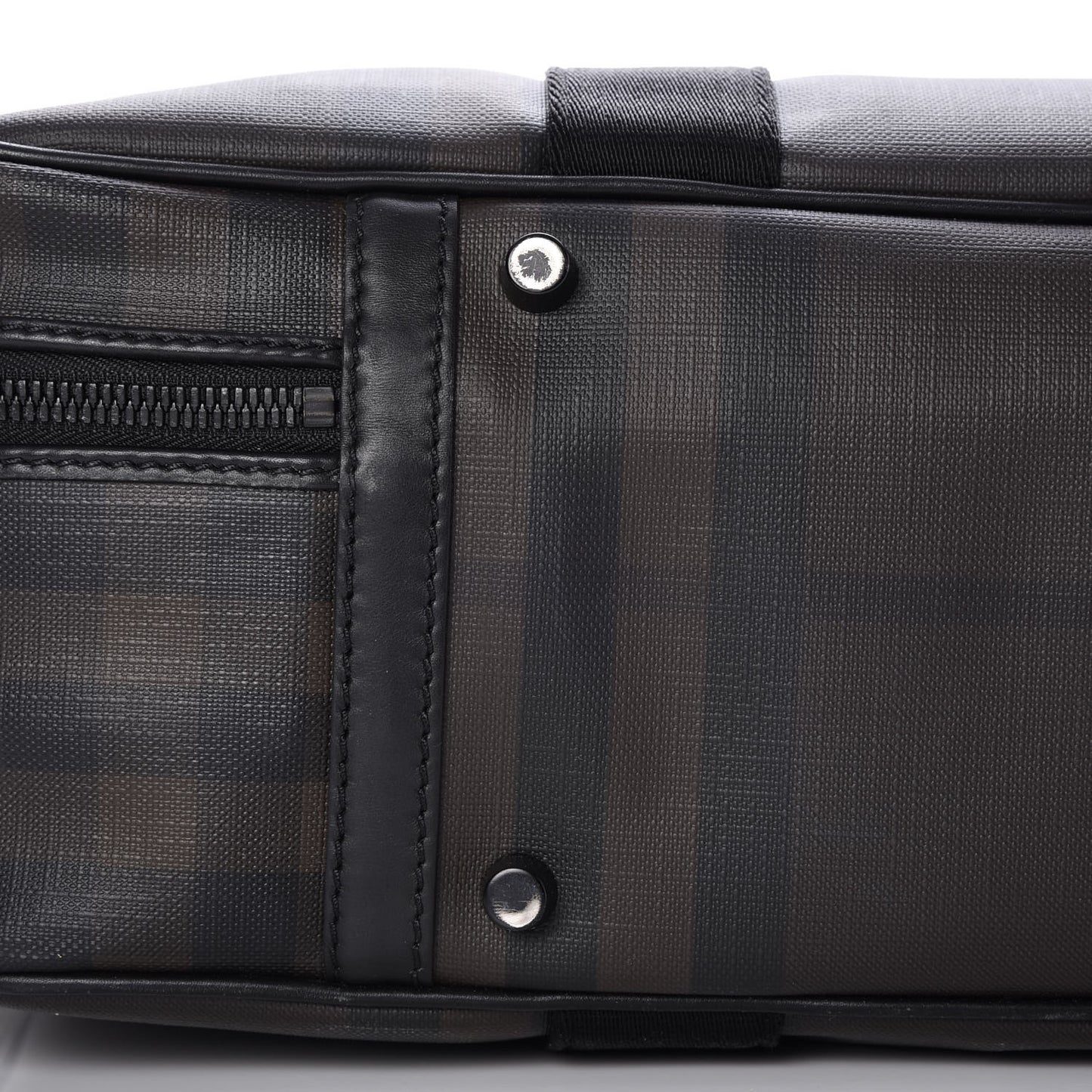 Smoked Check Carry On Travel Bag Chocolate