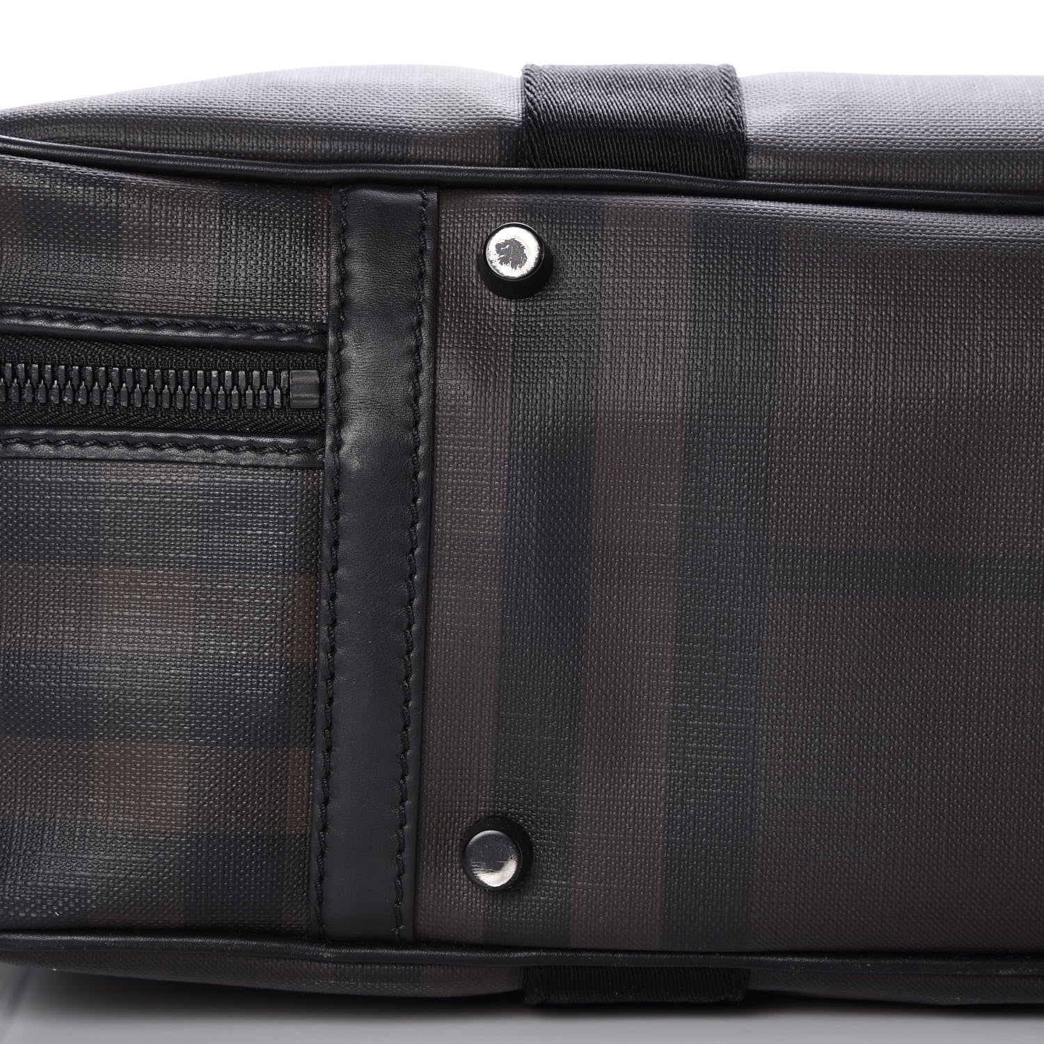 Burberry Smoked Check Carry On Travel Bag Chocolate 14 of 16