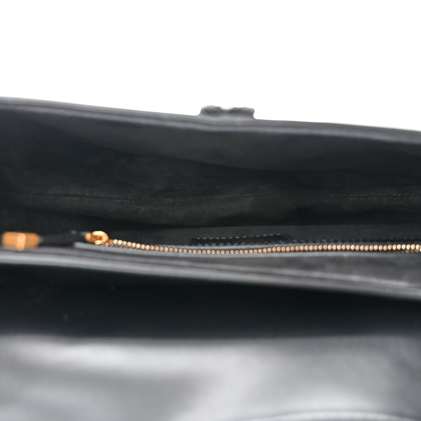 Calfskin Pom Pom Saddle Bag Black