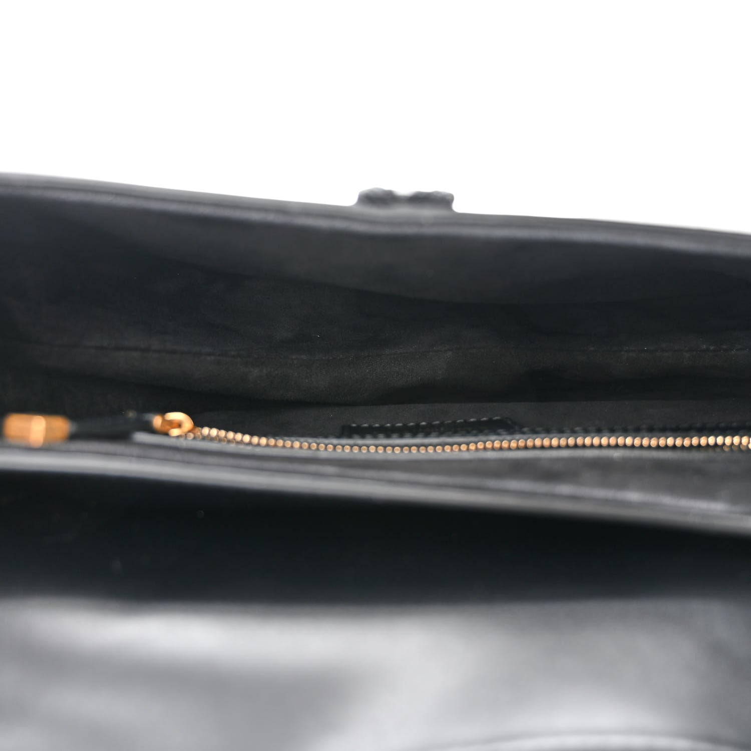 Christian Dior Calfskin Pom Pom Saddle Bag Black 5 of 10