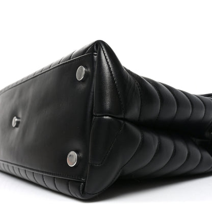 Saint Laurent Calfskin Y Quilted Monogram Large Loulou Chain Satchel Black 10 of 10