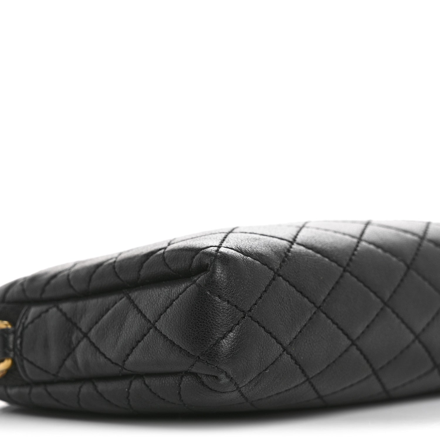 Saint Laurent Lambskin Quilted Gaby Zipped Pouch Black 9 of 13