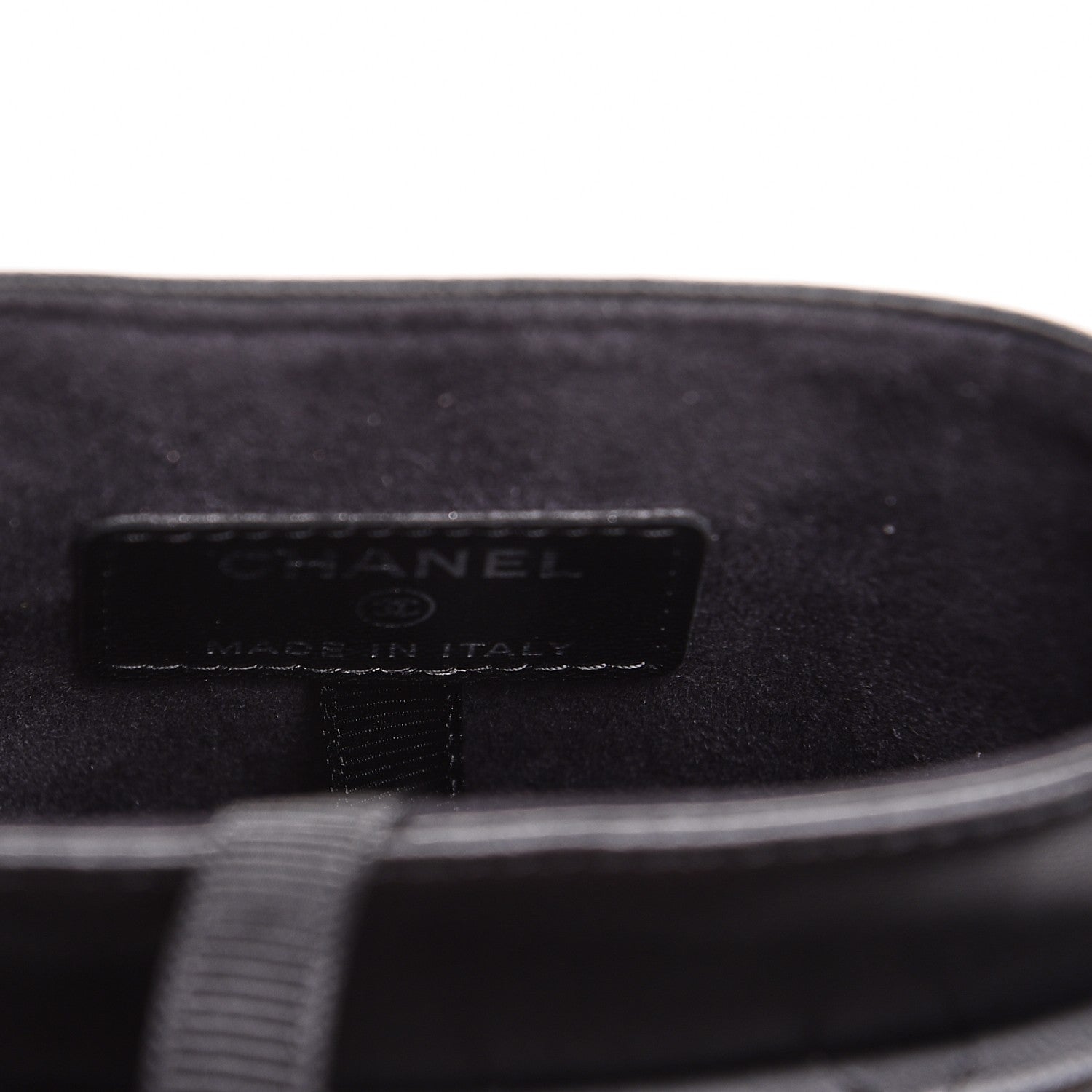 Chanel Lambskin Quilted Chain Around Phone Holder Black 6 of 8