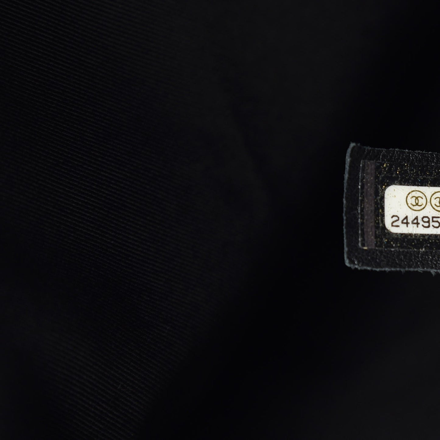 Calfskin Stitched Large Hobo Black