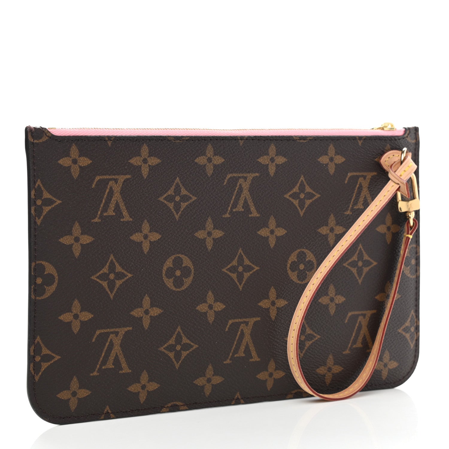 Louis Vuitton Monogram Neverfull MM GM Pochette Sugar Pink 3 of 8