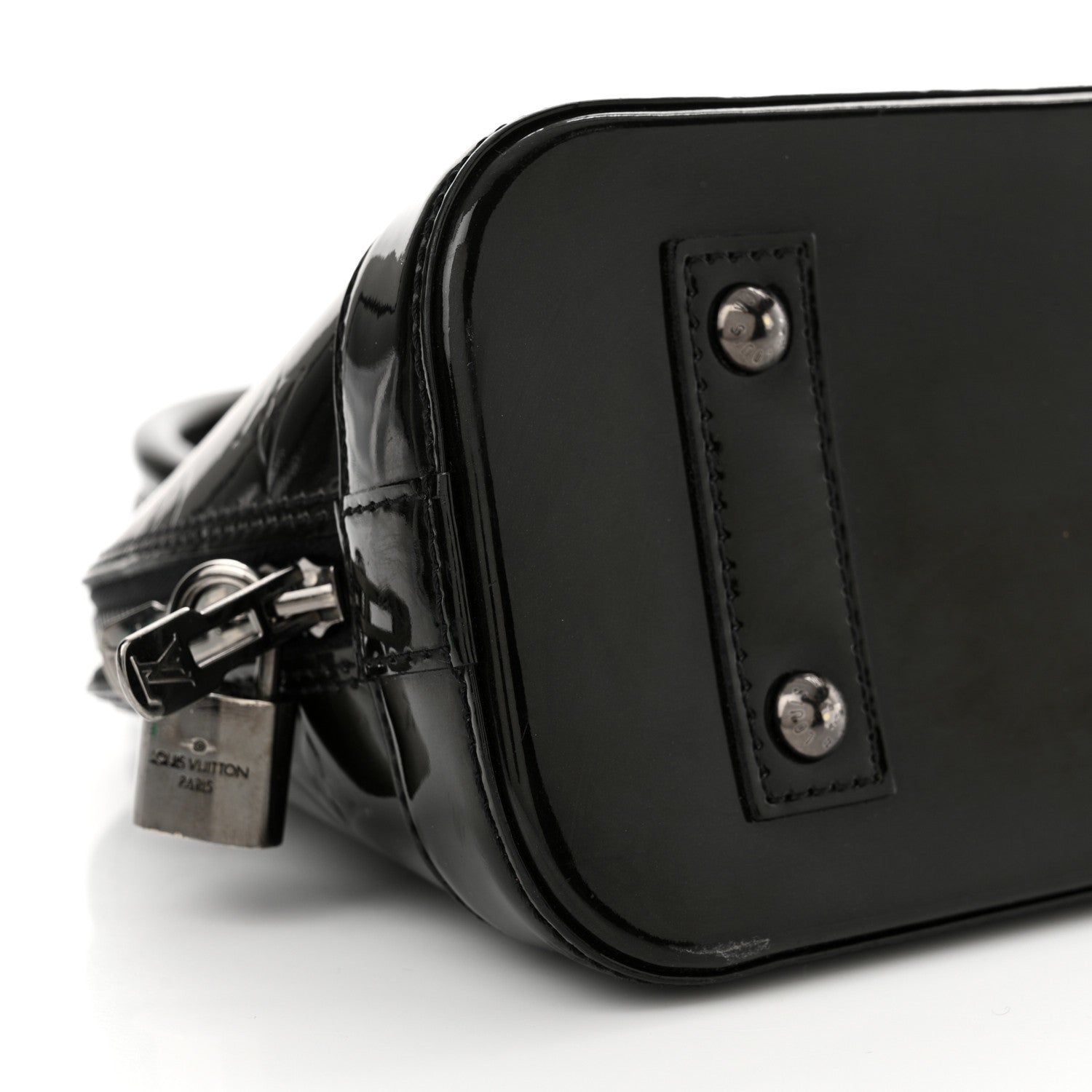 Louis Vuitton Vernis Alma BB Noir Magnetique 9 of 11