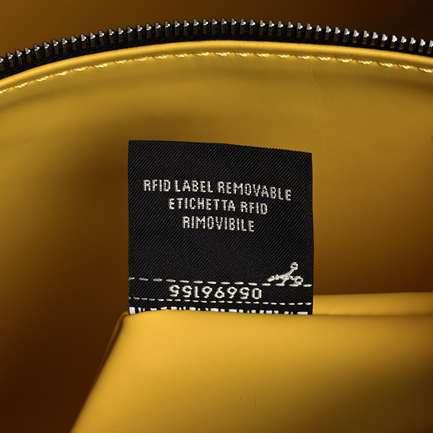 Fendi Glazed Fabric Vitello Century FF 1974 Roma Amor Tote Tobacco Moro Black Limone 9 of 14