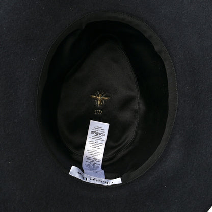 Christian Dior Rabbit Felt Dior Hat 57 Black 6 of 7