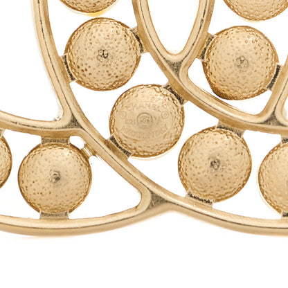 Chanel Pearl CC Brooch Light Gold 4 of 4