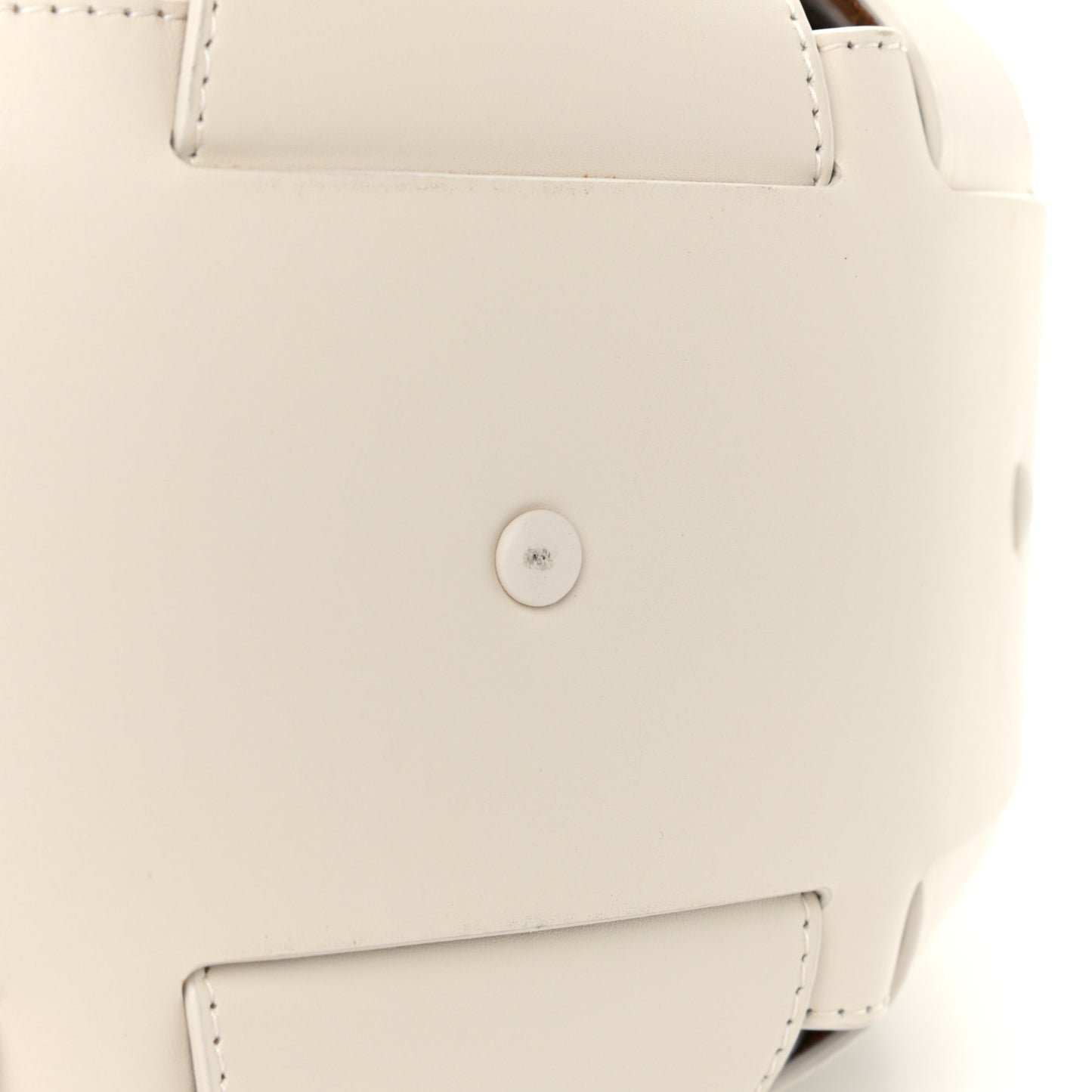 French Calfskin Shell Bag White Frost