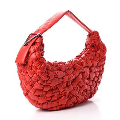 Bottega Veneta Paper Calfskin Intrecciato Banana Shoulder Bag Nail Polish 3 of 11