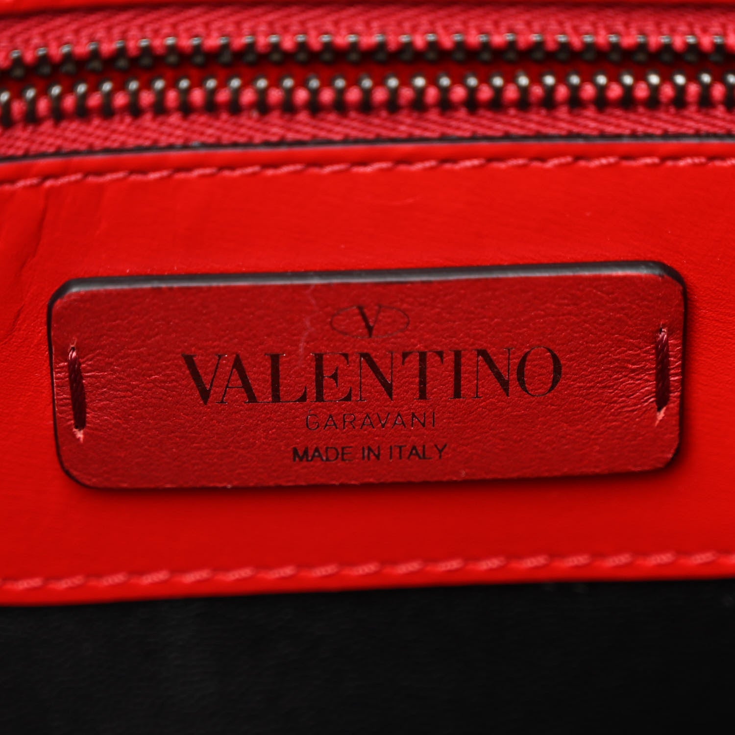 Valentino Garavani X UNDERCOVER Calfskin Print Rockstud Shoulder Tote Black 6 of 10
