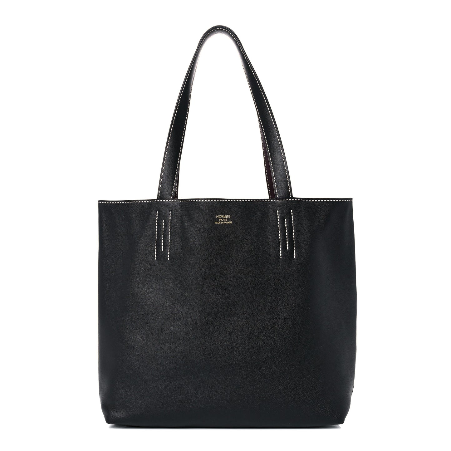 Veau Sikkim Double Sens 30 Reversible Tote Black Prune