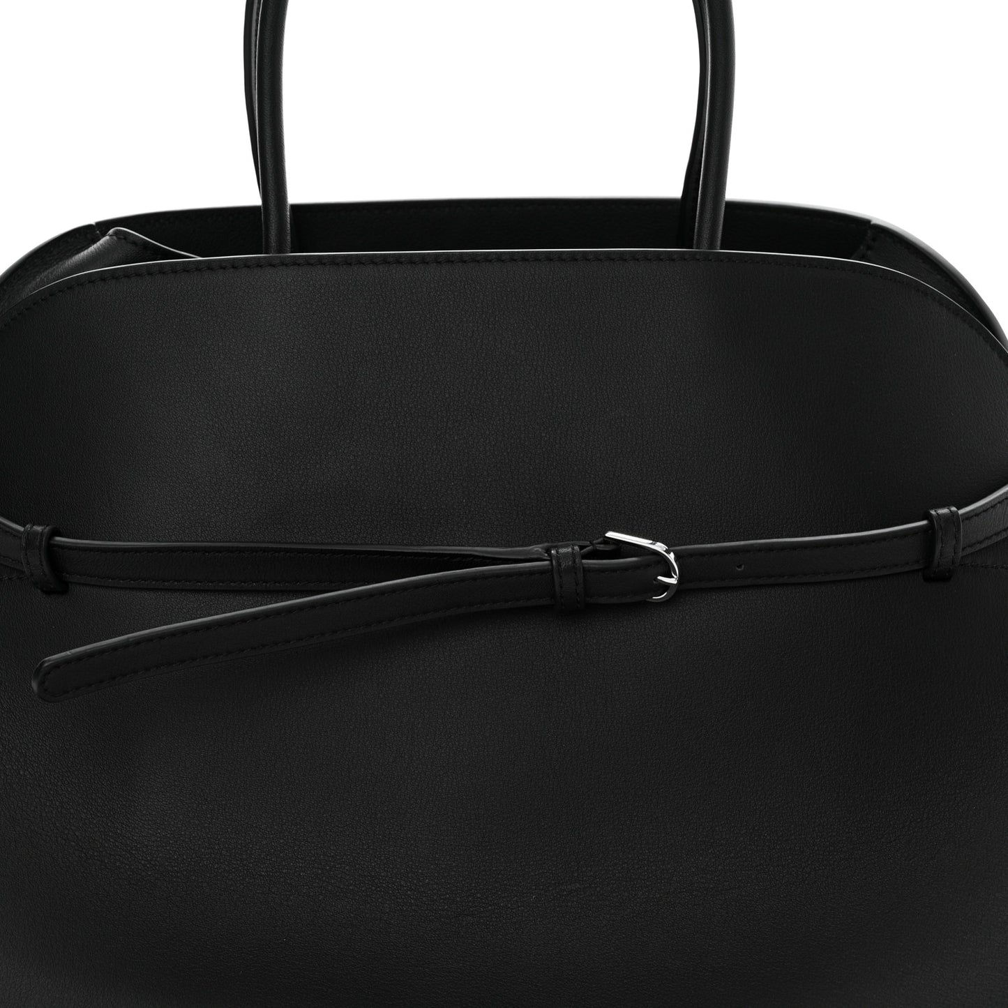 Polished Saddle Calfskin Soft Margaux Belt 15 Black