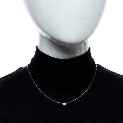 Cartier 18K White Gold Diamond SM D'Amour Pendant Necklace 2 of 6