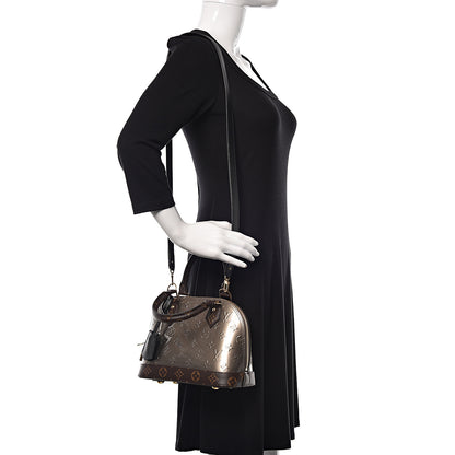 Louis Vuitton Vernis Epi Monogram Alma BB Champagne Metallise 2 of 11