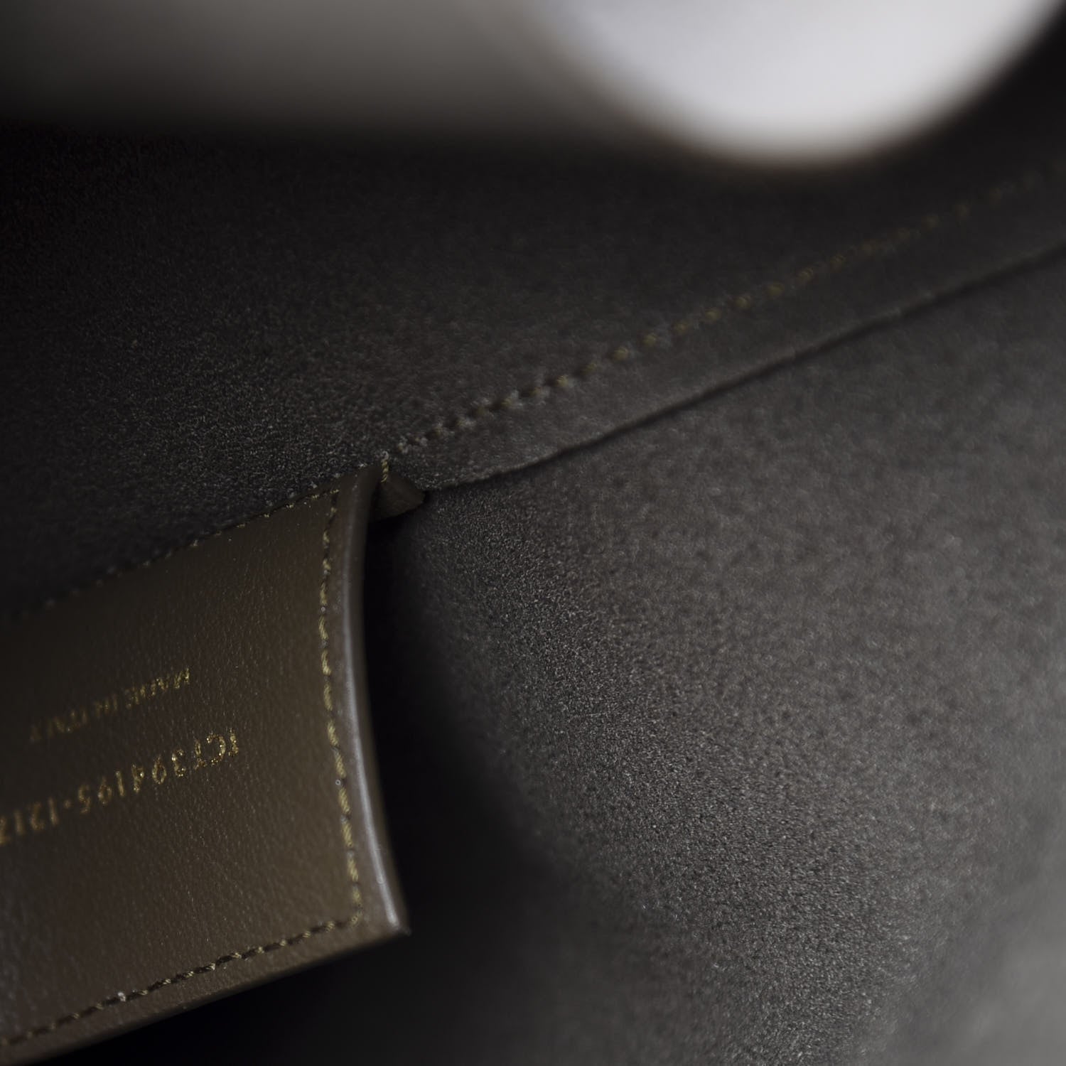Saint Laurent Calfskin Large Shopping Tote Kaki Militaire 9 of 14