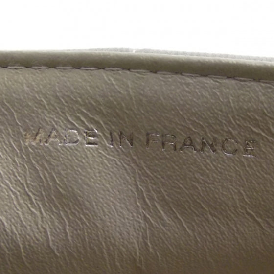 Chanel Lambskin Patent East West Flap Beige/Red 9 of 12