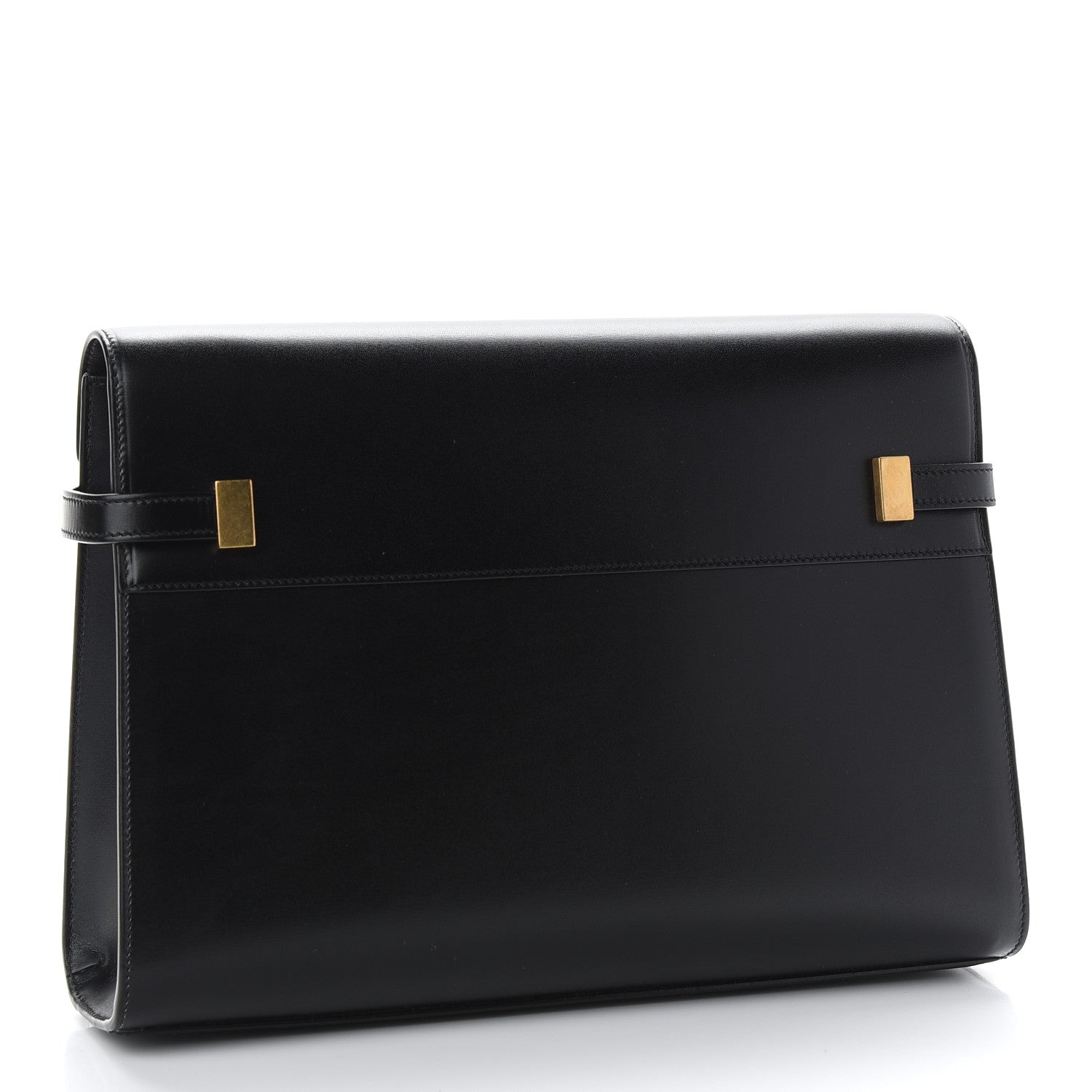 Saint Laurent Smooth Calfskin Manhattan Shoulder Bag Black 3 of 8