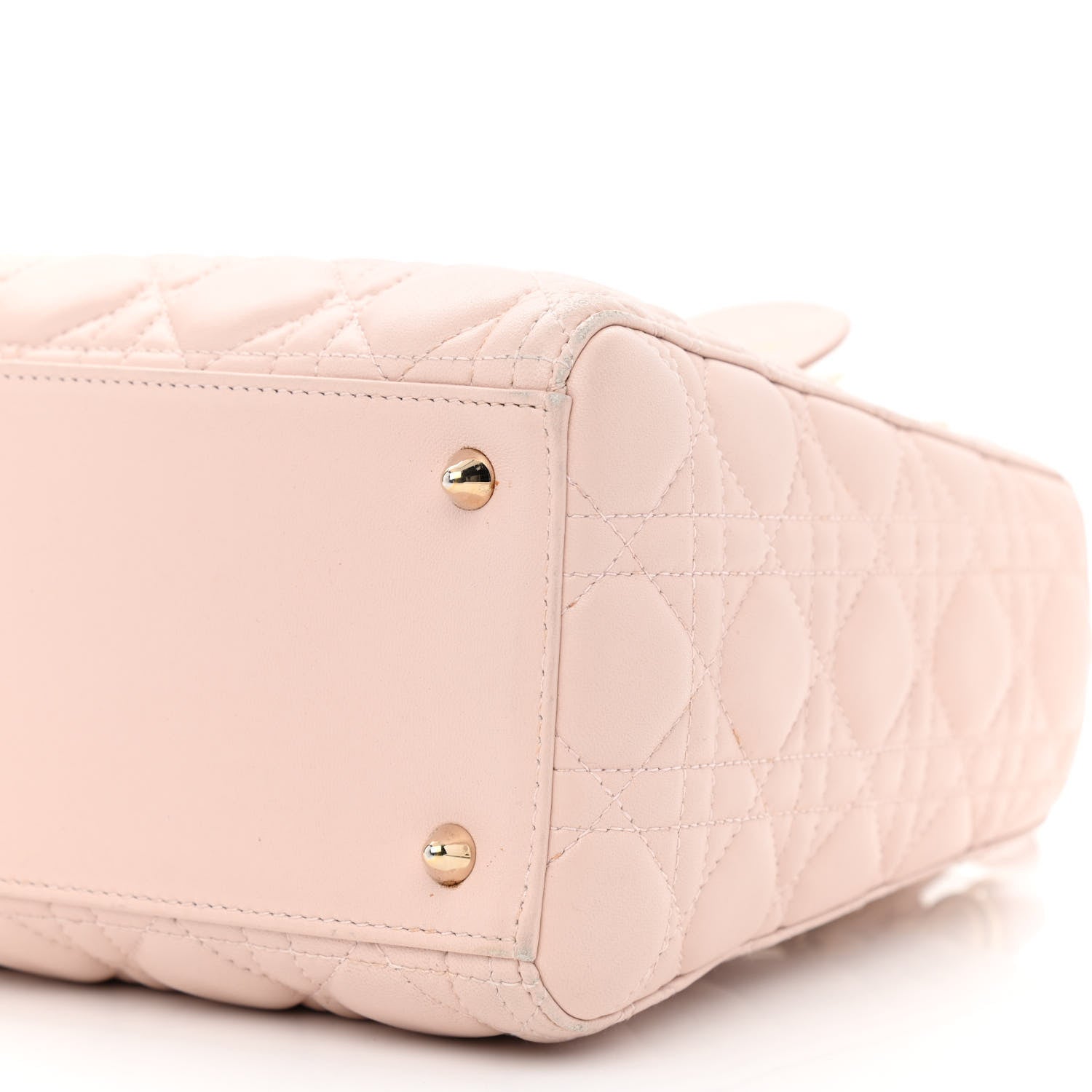 Christian Dior Lambskin Cannage Medium Lady Dior Light Pink 10 of 15