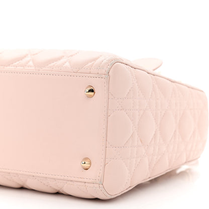 Christian Dior Lambskin Cannage Medium Lady Dior Light Pink 10 of 15