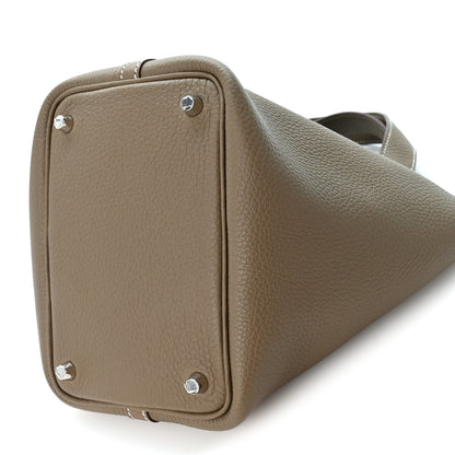 Hermes Taurillon Clemence Picotin Lock 18 PM Etoupe 10 of 10