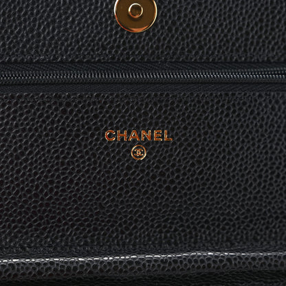 Chanel Caviar Quilted Wallet On Chain WOC Black 6 of 10