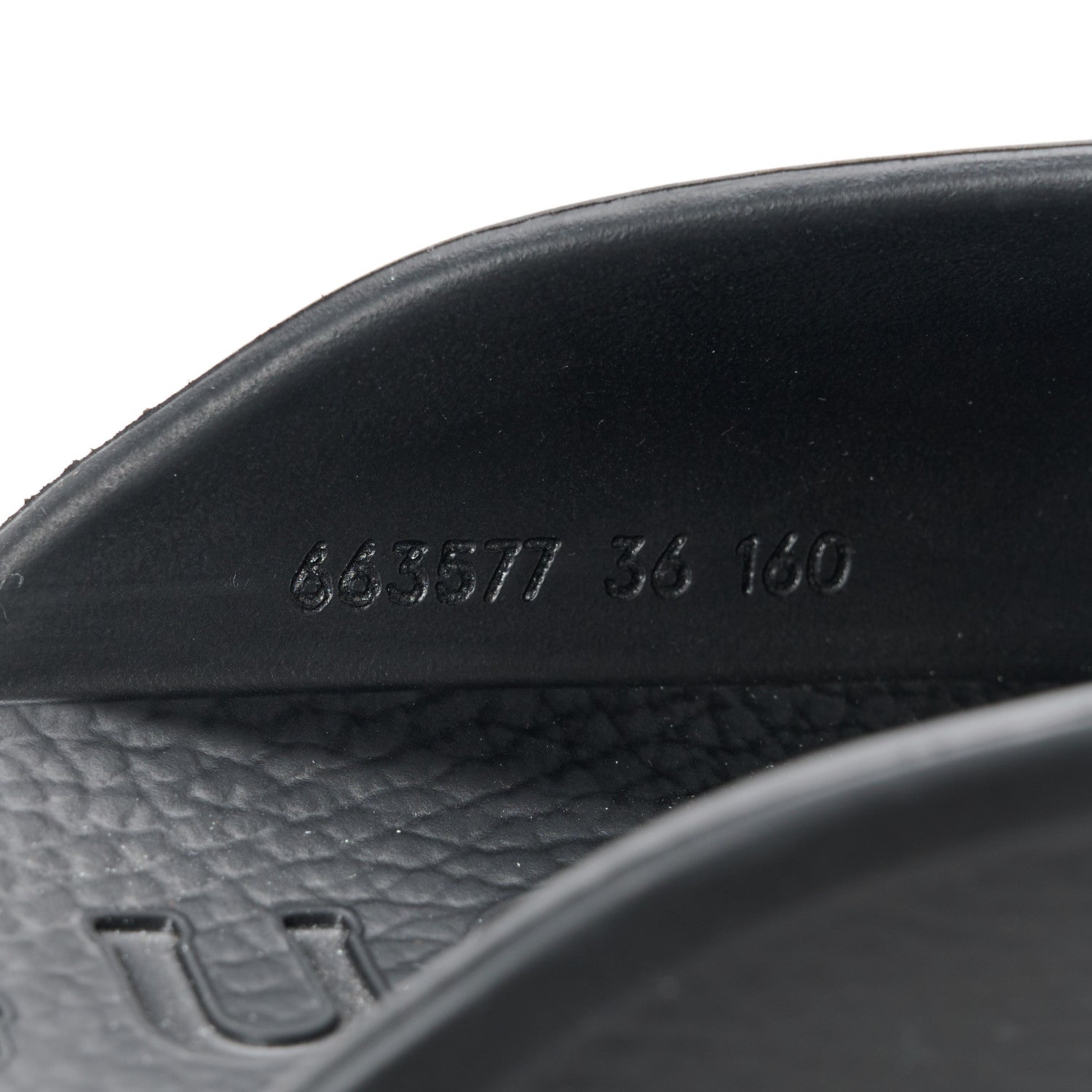 Gucci Rubber GG Monogram Perforated Elea Platform 55mm Lug Sole Sandals 36 Black 8 of 8