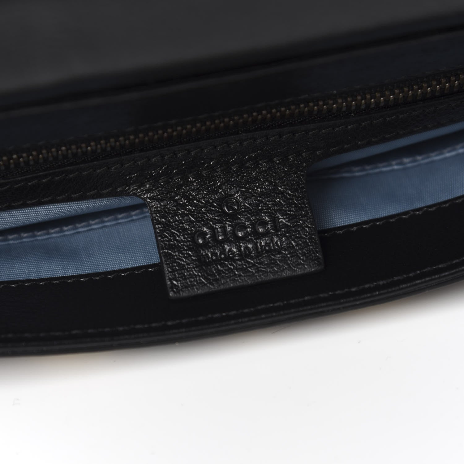 Gucci Calfskin Diagonal GG Medium Thiara Double Envelope Shoulder Bag Black White 8 of 10