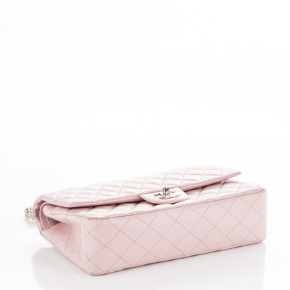 Chanel Lambskin Quilted Medium Double Flap Light Pink 4 of 12