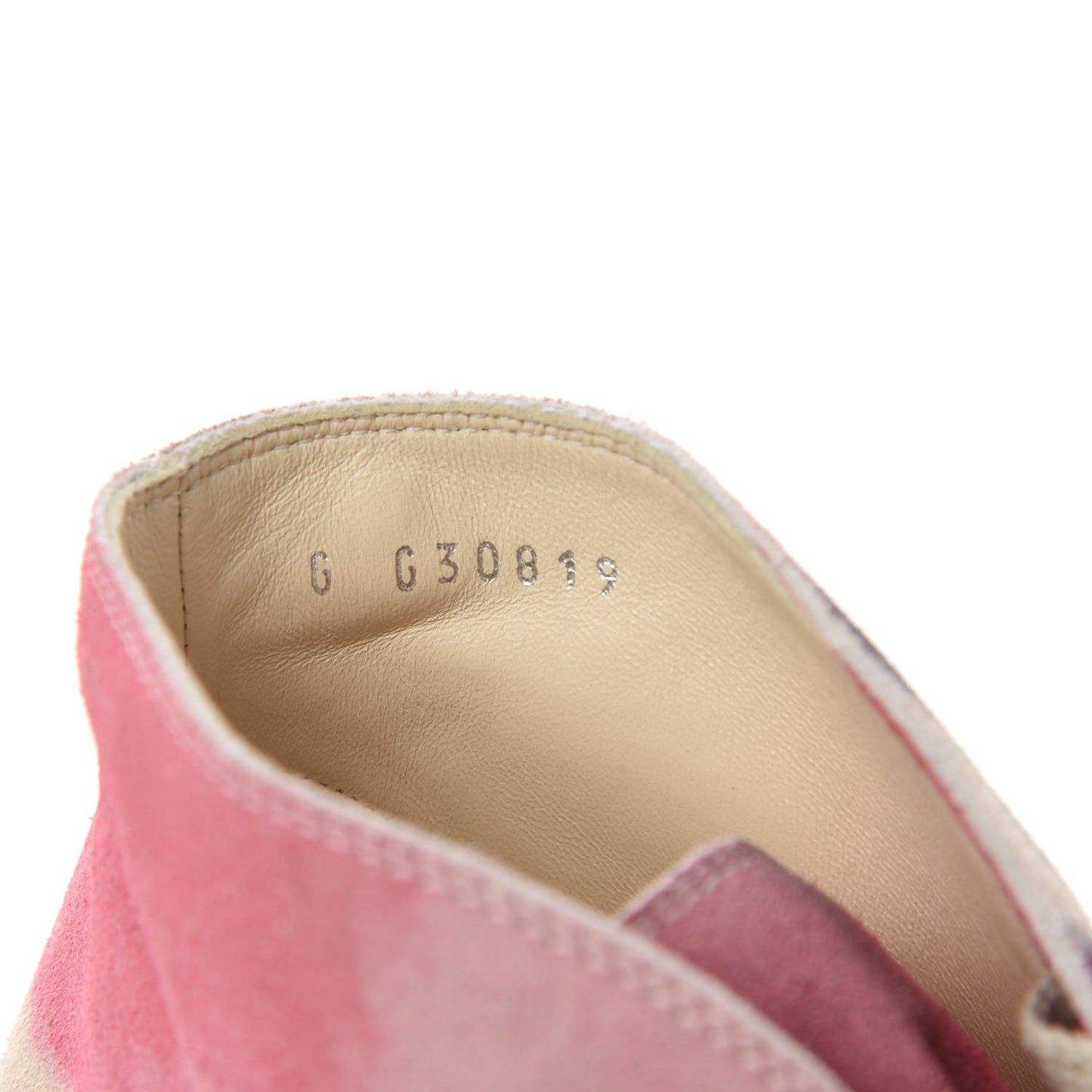 Suede Lace Up Short Boots 35.5 Pink Purple