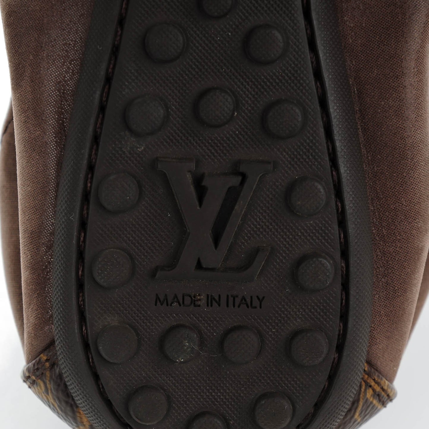 Monogram Suede Lucky Ballerina Flats 40 Brown