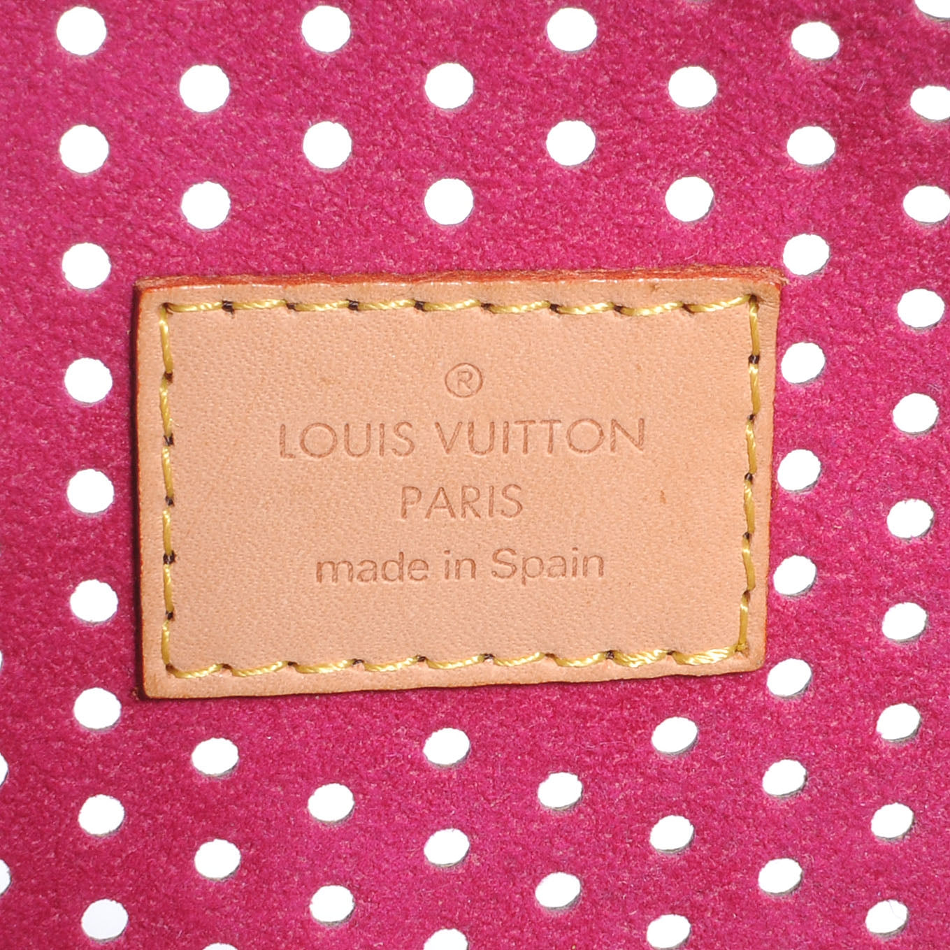 Louis Vuitton Monogram Perforated Pochette Plat Fuchsia 6 of 7