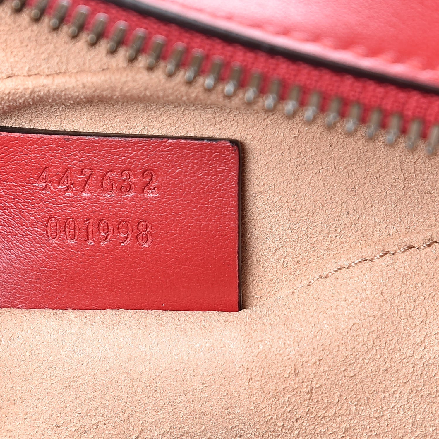 Gucci Calfskin Matelasse Small GG Marmont Chain Shoulder Bag Hibiscus Red 7 of 10