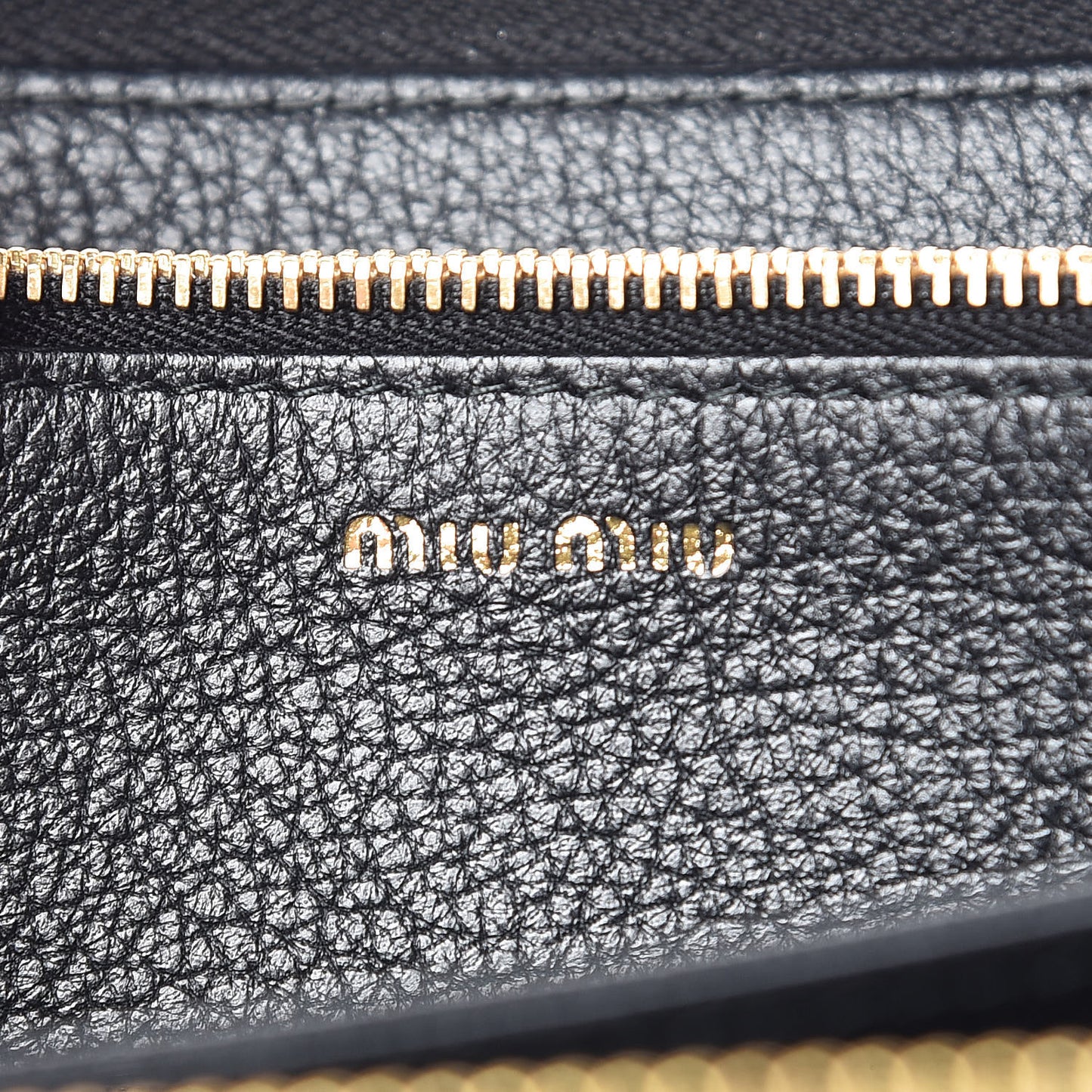 Goatskin Madras Zip Wallet Black