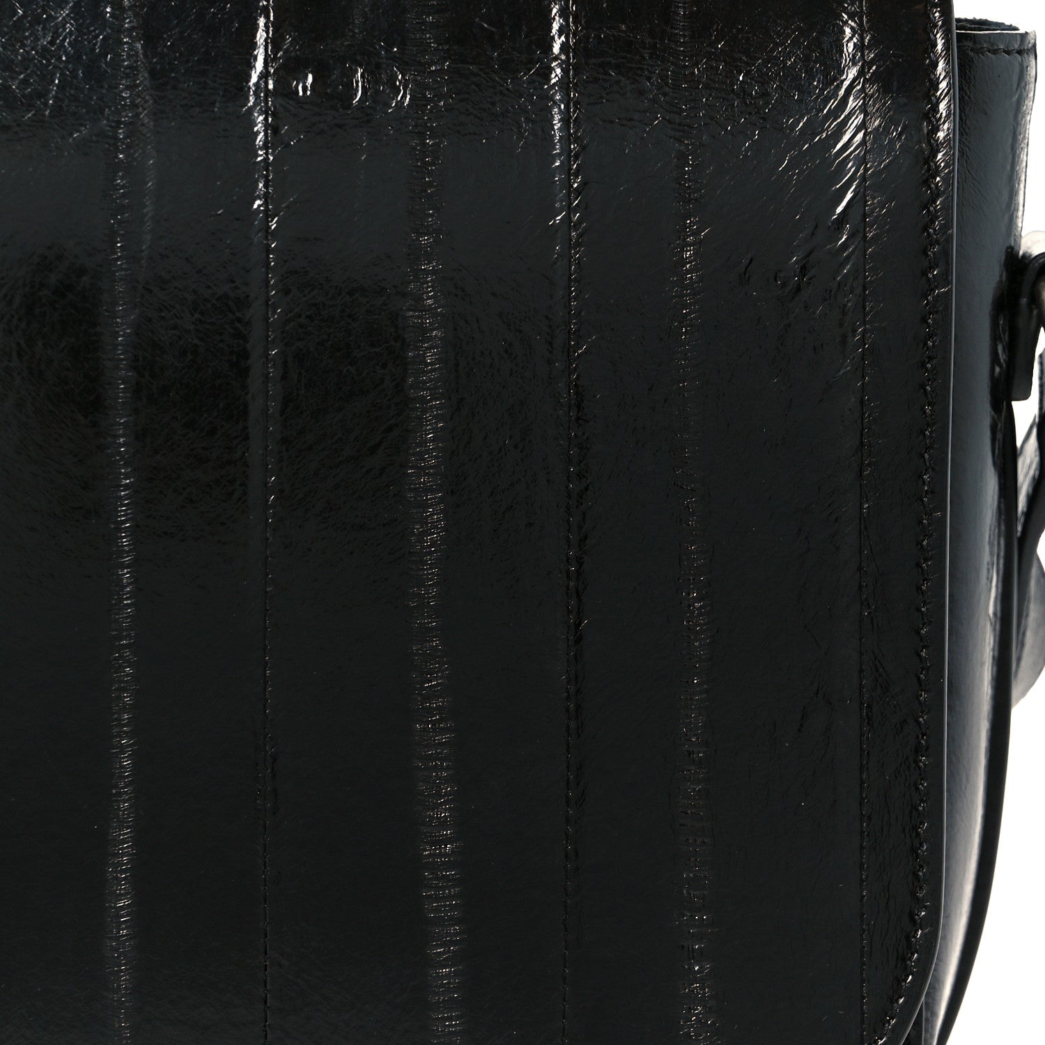 Saint Laurent Crinkled Matelasse Betty Messenger Black 10 of 12