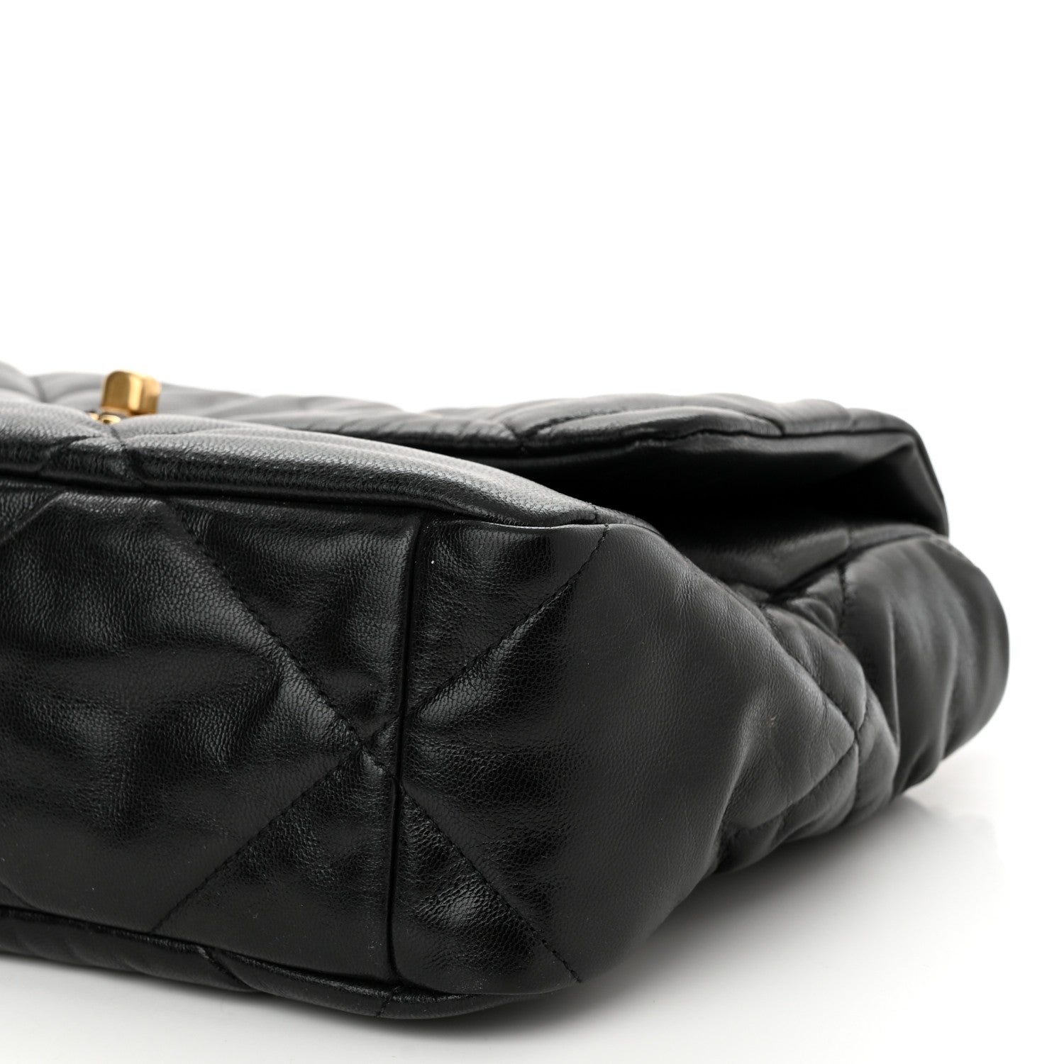 Chanel Goatskin Quilted Large Chanel 19 Flap Black 10 of 10