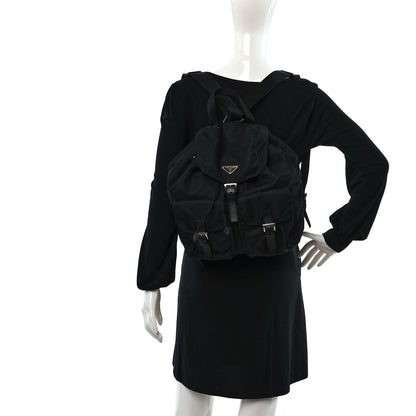 Prada Nylon Vela Medium Backpack Black 2 of 9